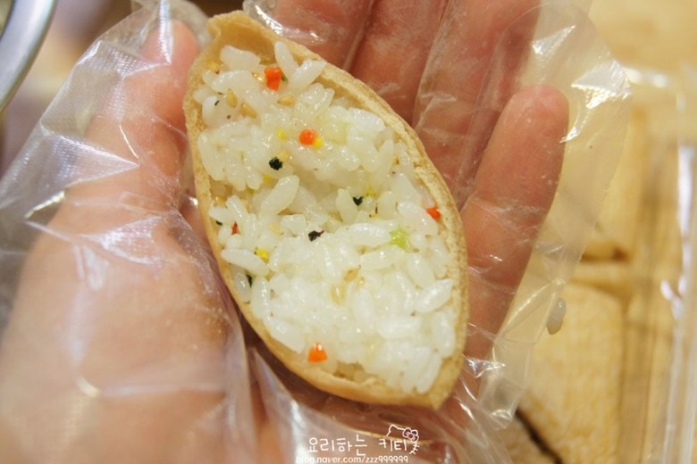 간단하고 맛있는 크래미 유부초밥 만들