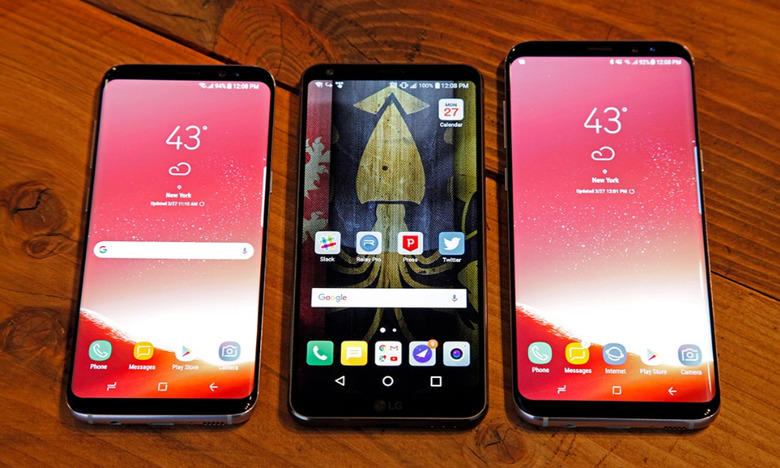 갤럭시S8/S8+ vs G6, 아이폰