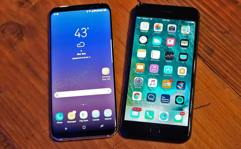 갤럭시S8/S8+ vs G6, 아이폰