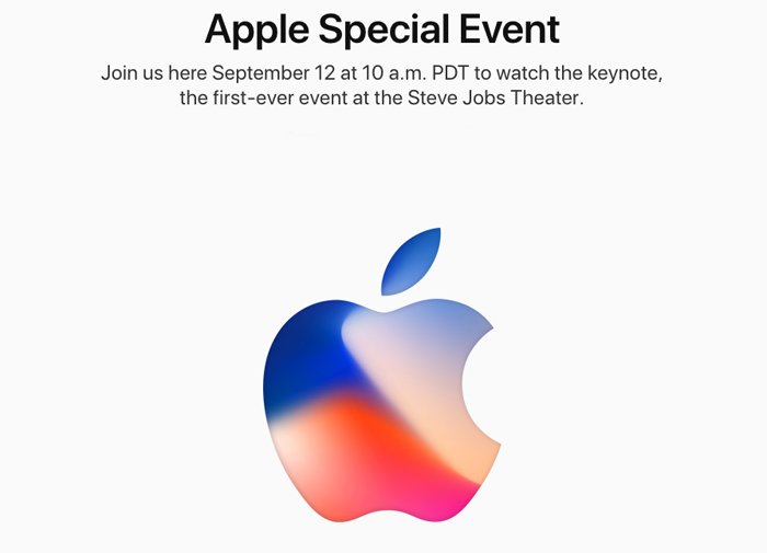 애플의 9월 12일 아이폰 공개 이벤