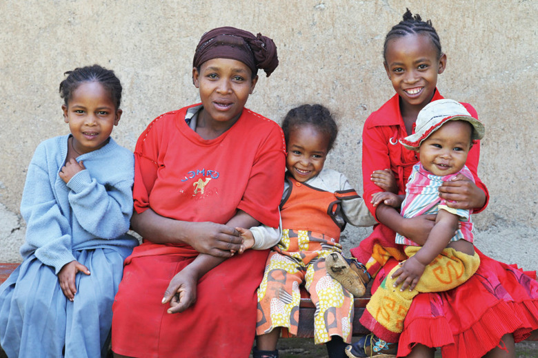 에티오피아에서 찍은 가족 사진