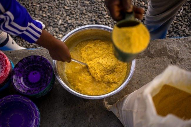 <사진2> 파워 가리는 기본적으로 카사바 분말이지만 콩 단백질 등을 가미해 영양소를 강화했다. 굶주림에 시달리는 아프리카 저소득층을 겨냥한 제품이다. [사진=저스트]