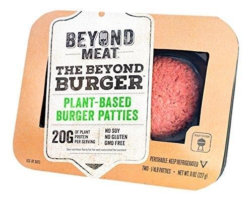 비욘드 미트가 100% 식물성 재료로만 만든 햄버거 패티인 ‘비욘드 버거’. [사진=비욘드 미트]