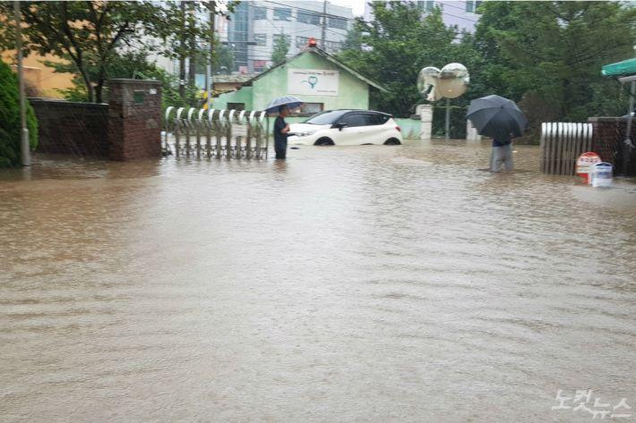강릉 시간당 93㎜... 역대급 폭우