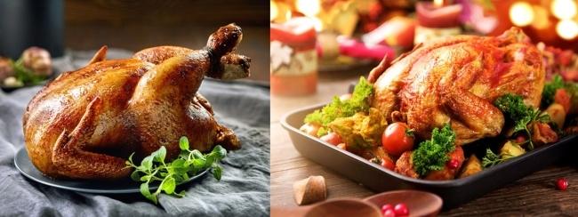조리한 닭(왼쪽 사진)과 칠면조. 사진으로만 보면 구분하기가 쉽지 않다.