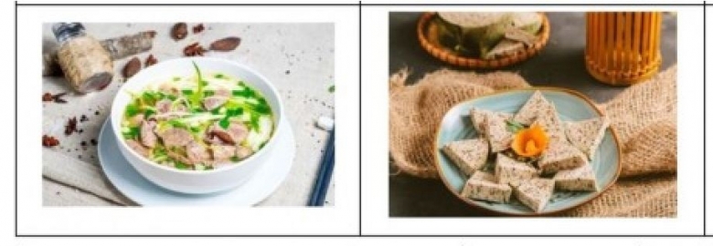 베트남 내 다양한 채식 메뉴들