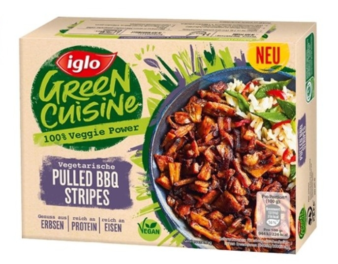 ‘이글로’(Iglo)의 ‘그린풀드 비비큐 스트라이프’(Green Pulled BBQ Stripes)