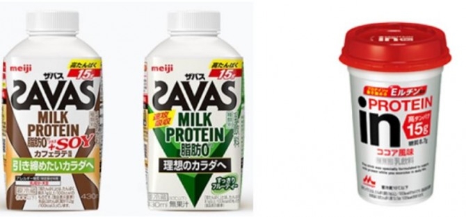 다양한 일본 단백질 제품군