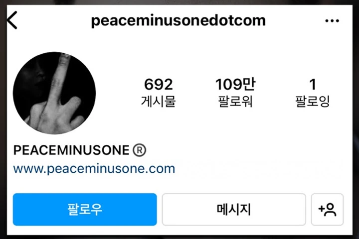 instagram@peaceminusonedotcom