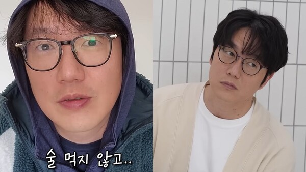 다이어트 전의 성시경(왼쪽)과 다이어트 후의 성시경     /유튜브 채널 ‘성시경’ 캡처