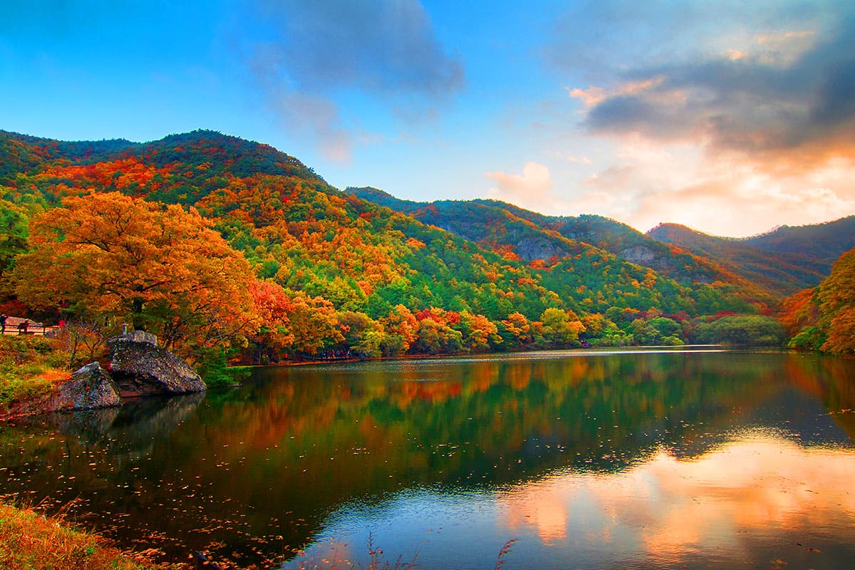 주왕산 국립공원 주산지  