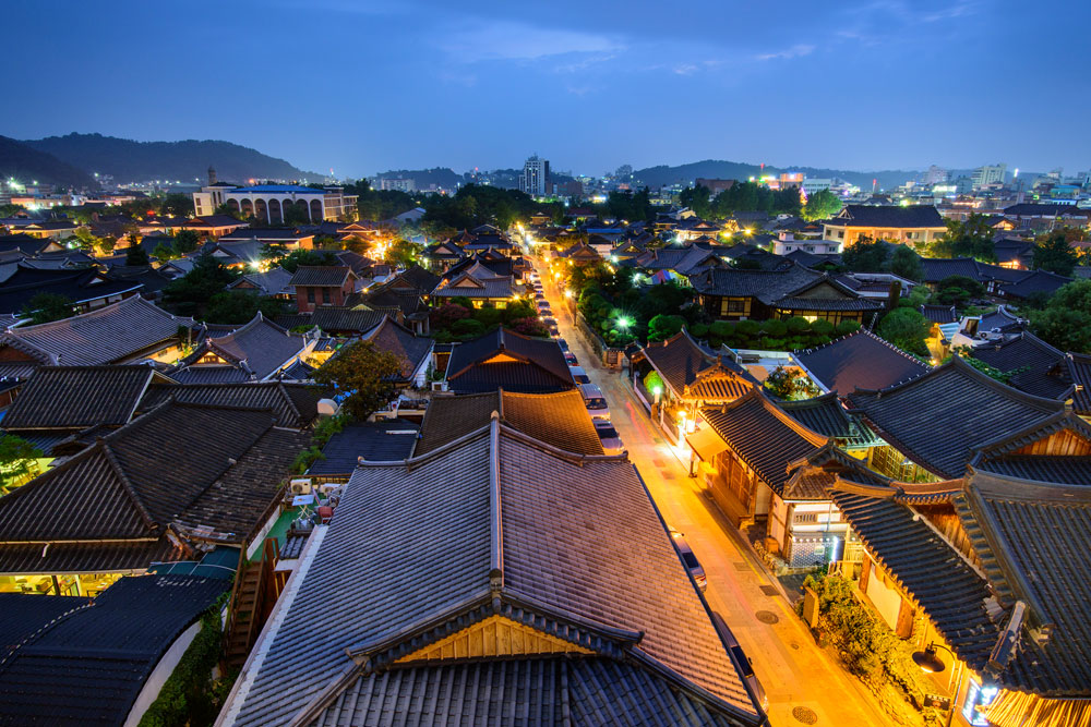 전주 한옥마을 야경 / 사진=전주시