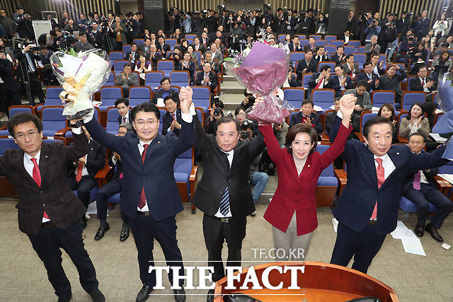 '보수 첫 여성 원내대표'…나경원 '
