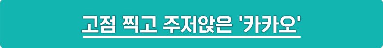“카카오 지금 사도 될까요?”질문에 전문가들이 말한 대답