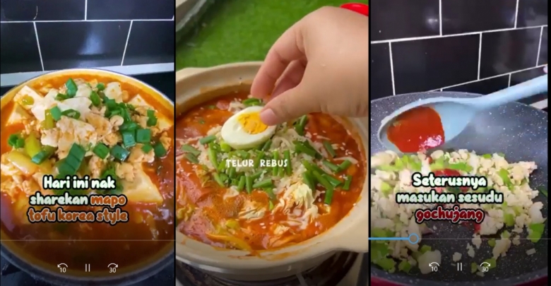 순두부, 떡볶이 등 말레이시아에서 한국 요리를 만드는 동영상