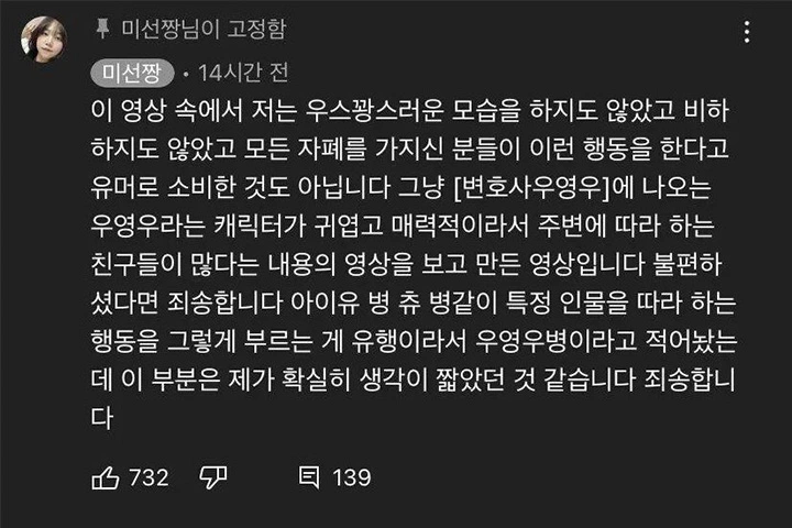 출처: youtube@미선짱