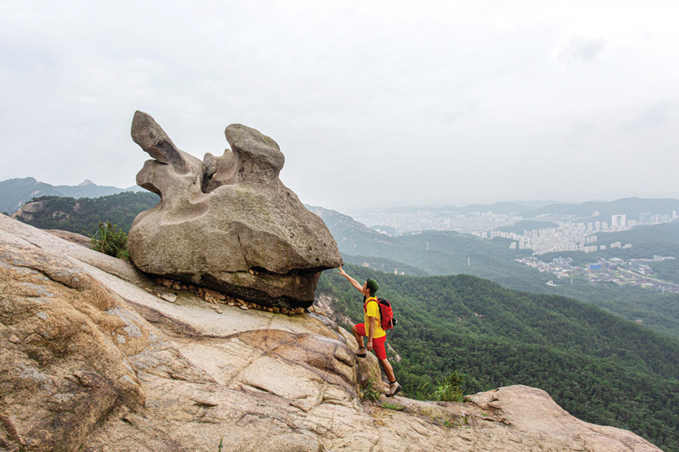 북한산 의상능선 토끼바위.