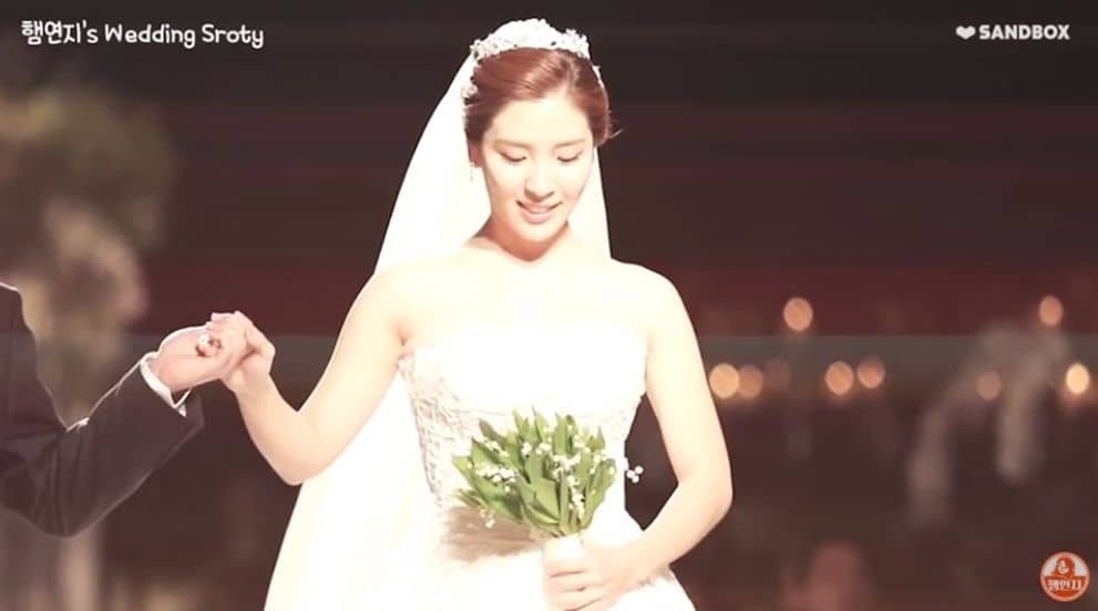뮤지컬 배우 '함연지'가 결혼식을 올리고 있다./유튜브 '함연지' 채널