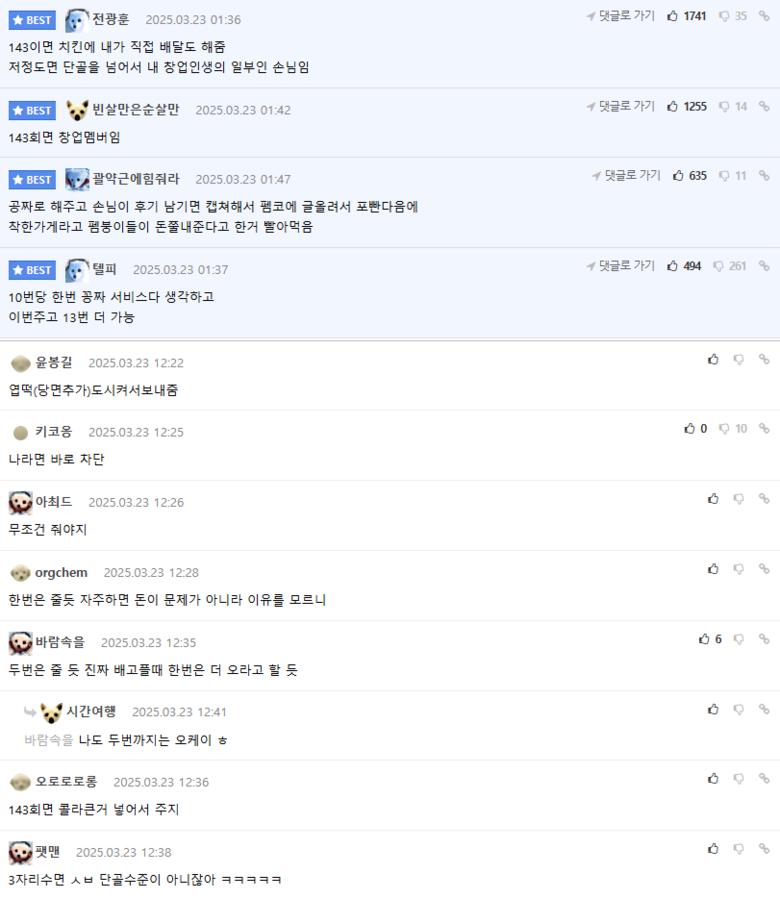 내가 치킨집 사장인데