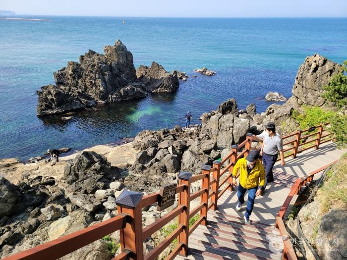 바다를 껴안은 후덕한 산봉우리, 삼척 덕봉산해안생태탐방로