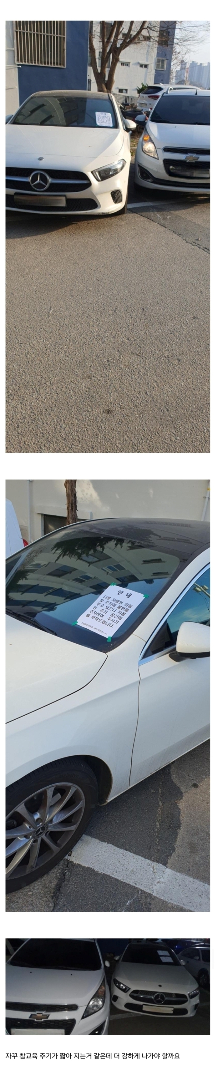 주차빌런 벤츠녀 vs 과학 5호기 차주 대치수준.jpg