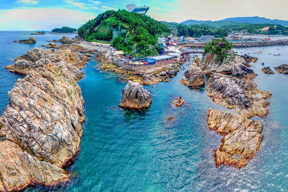 장호항 바다 풍경  