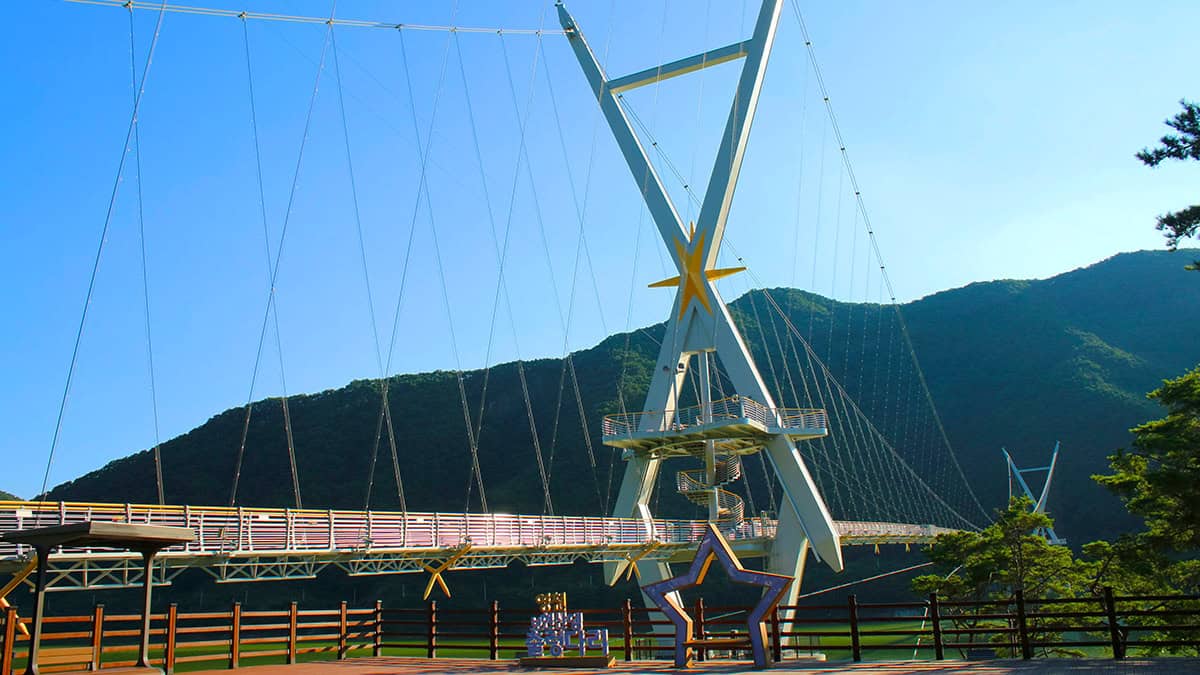 영천 출렁다리 전경