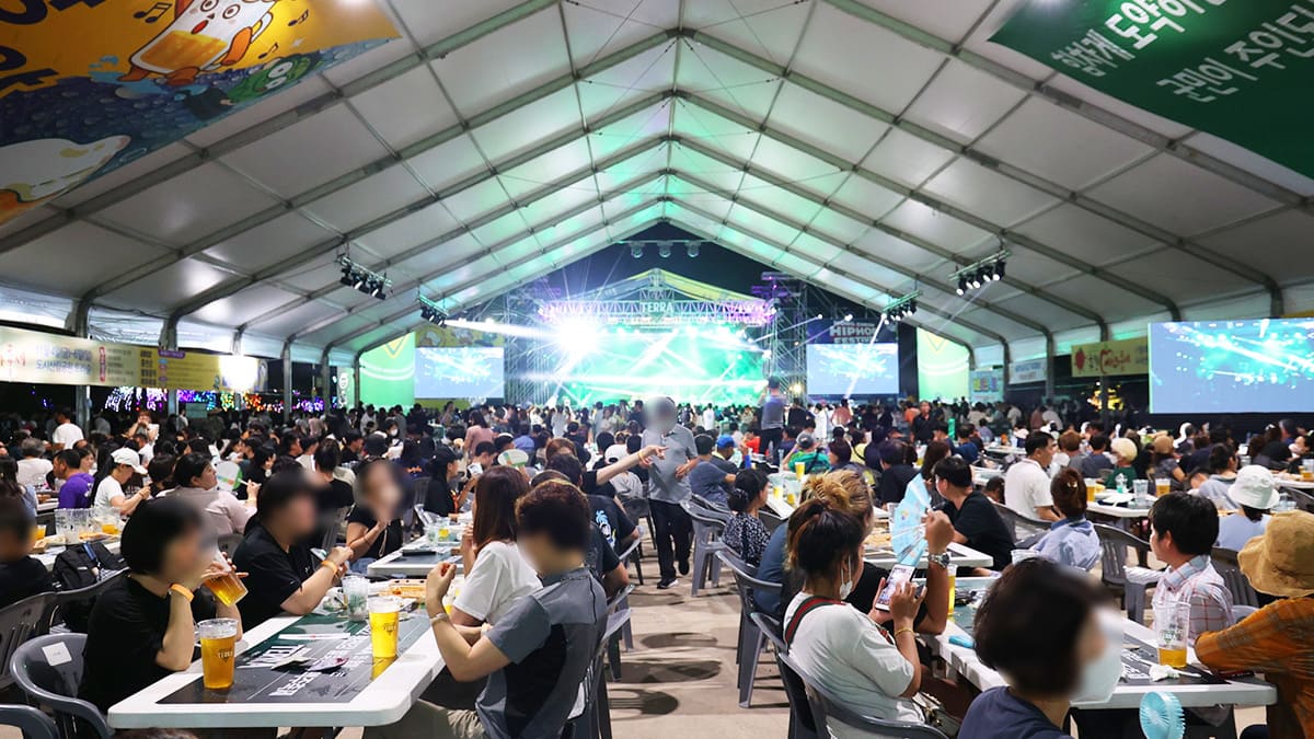 지난 홍천 맥주축제 공연