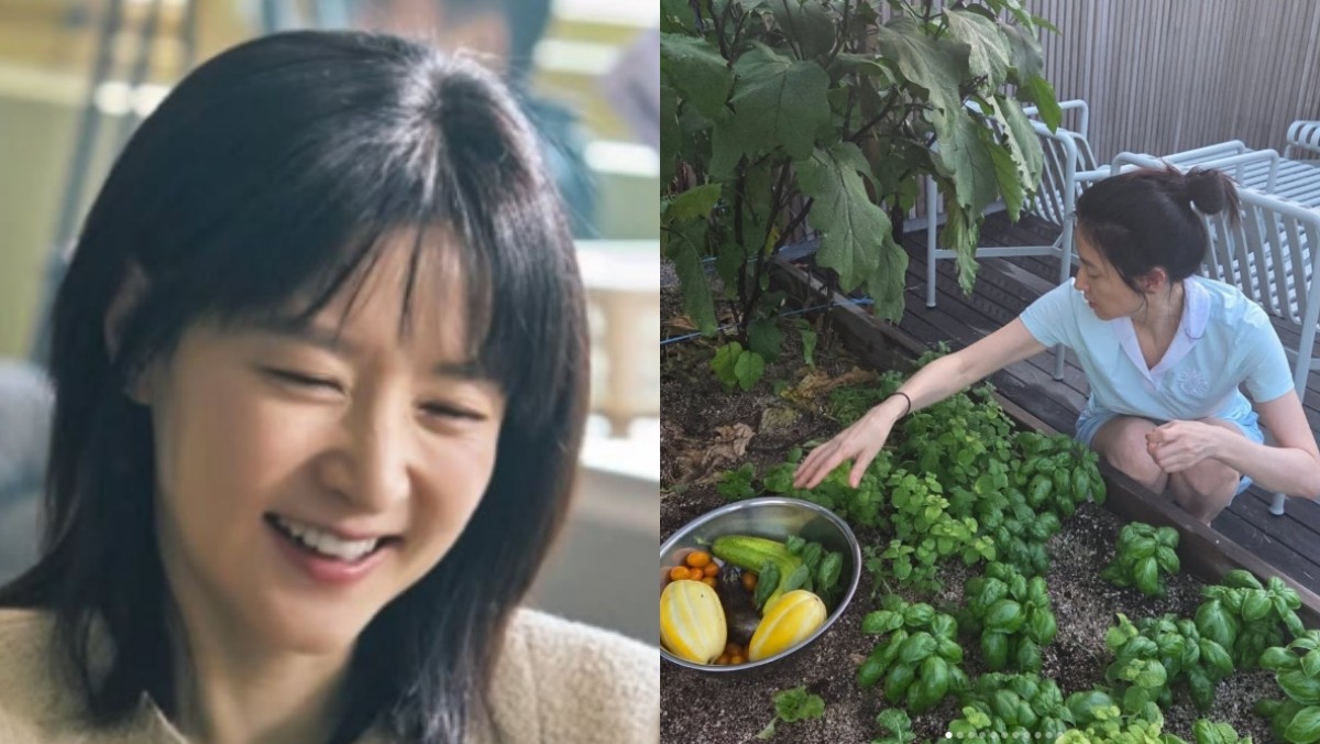 배우 이영애가 직접 가꾼 텃밭과 작물들을 공개했다. / 이영애 인스타그램