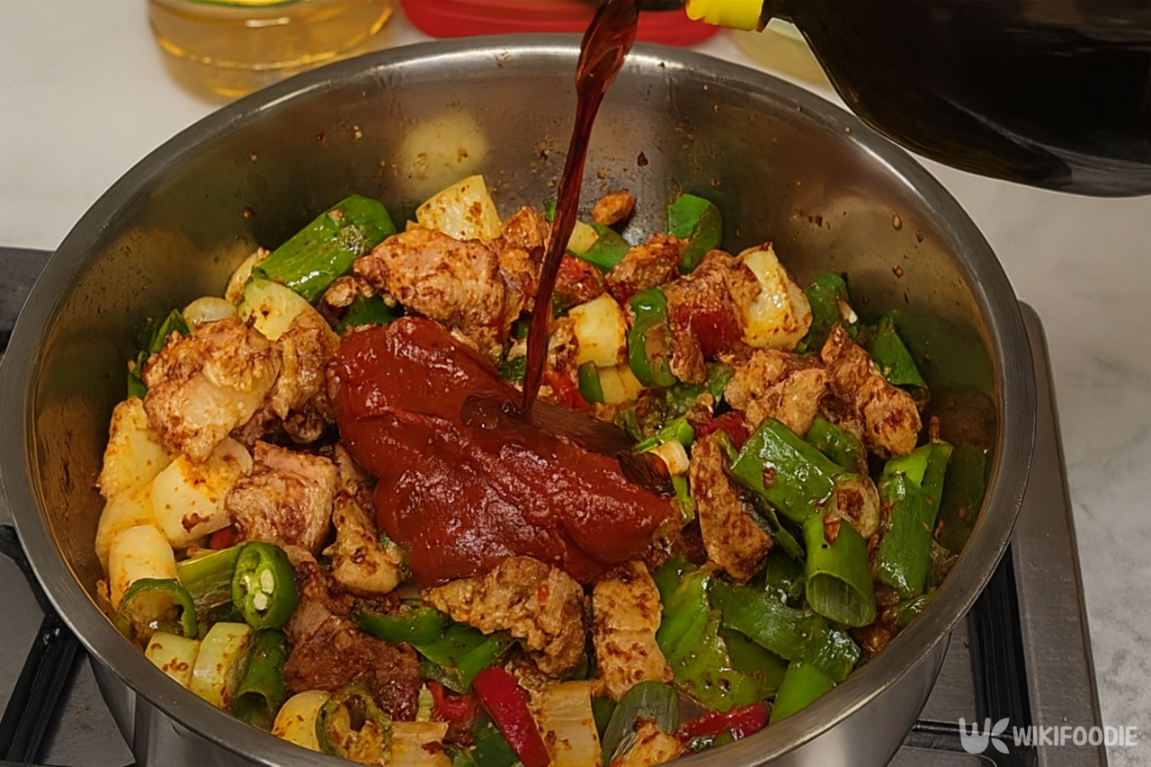 고추장찌개 만드는 자료 사진. / 위키푸디