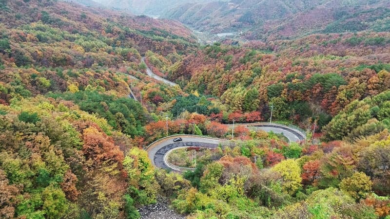 도마령 드라이브 코스 / 출처: 영동군 공식 블로그