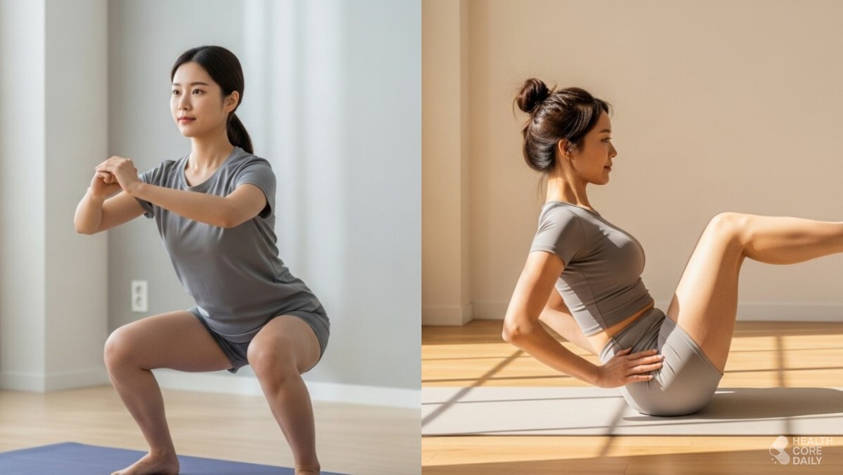 운동 동작. / 헬스코어데일리