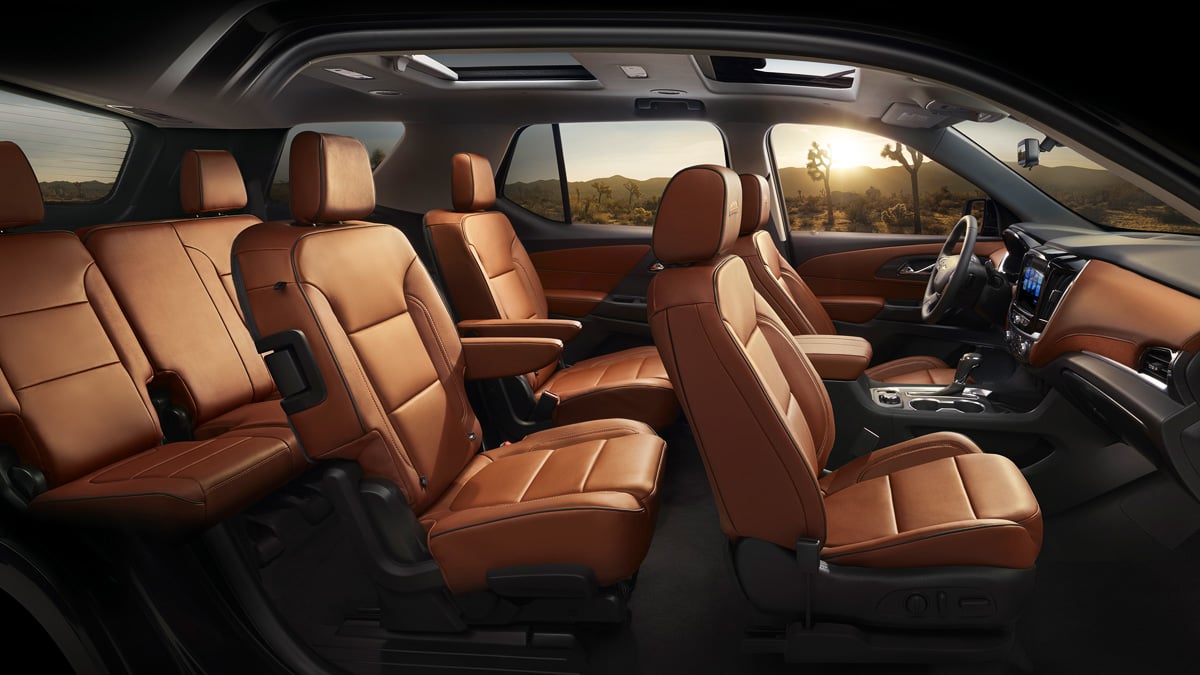 쉐보레 트래버스 실내 좌석