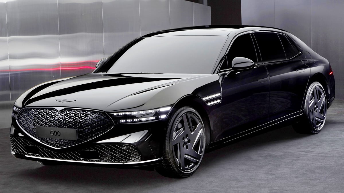 의전차로 사용된 제네시스 G90