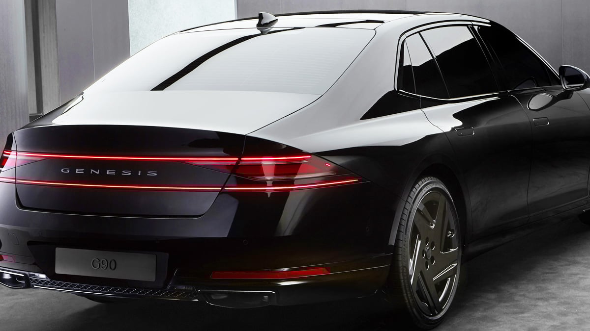 의전차로 사용된 제네시스 G90