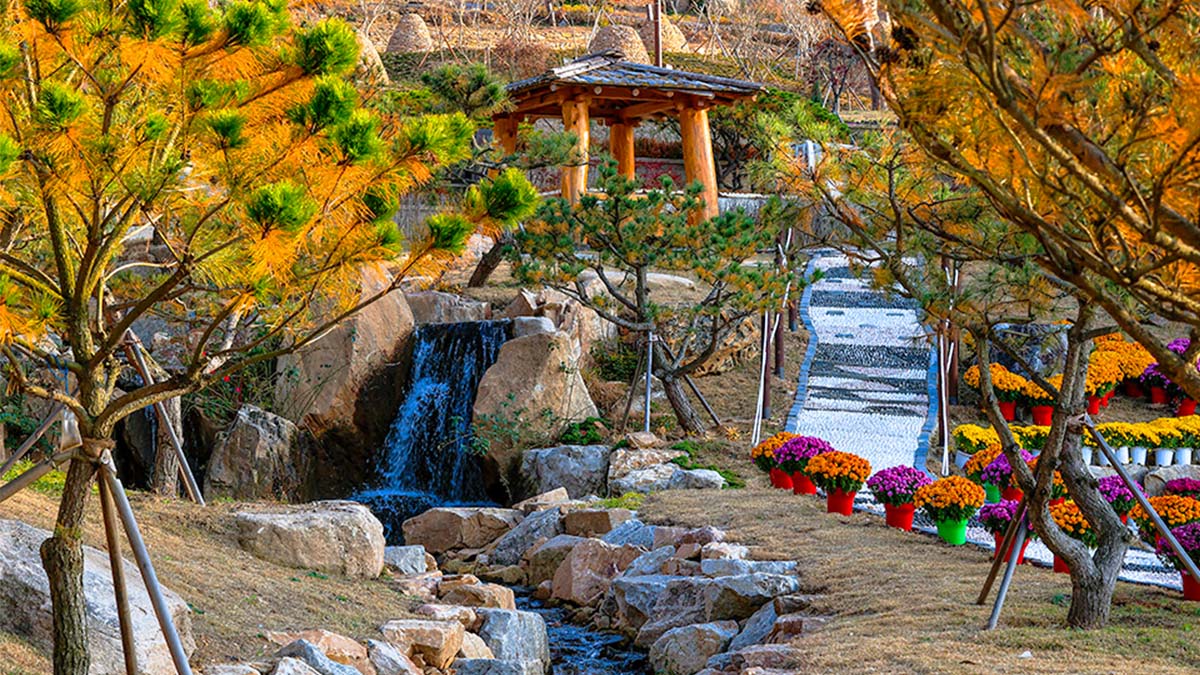 화개정원 가을 전경