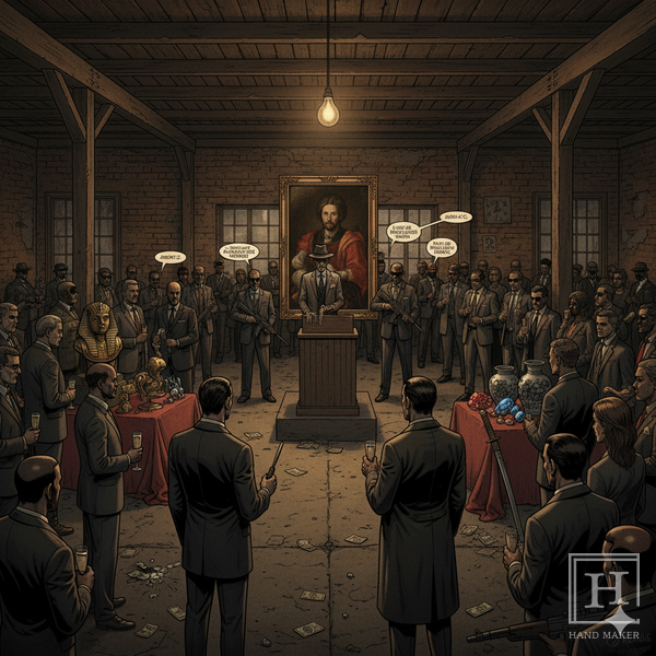 도난당한 유물이나 문화재, 그림 등은 암시장(Black Market)에서 거래된다 / AI가 생성한 이미지 (Google Gemini)