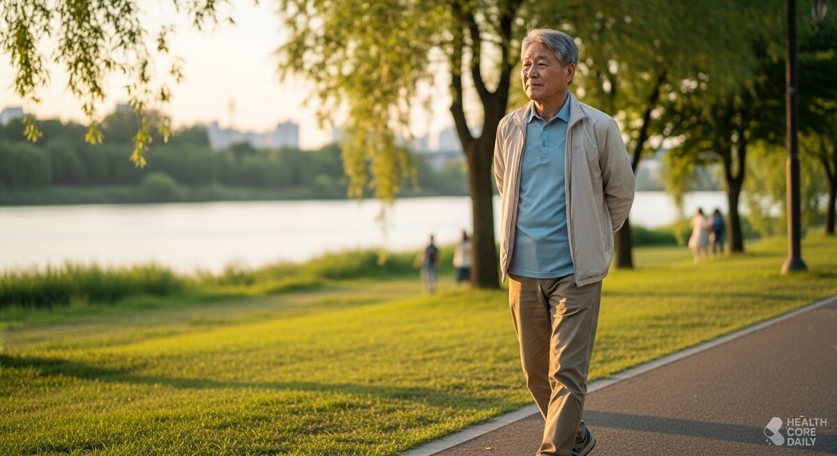 산책 중인 노인. / 헬스코어데일리