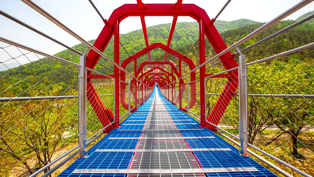 무릉교 육각 구조