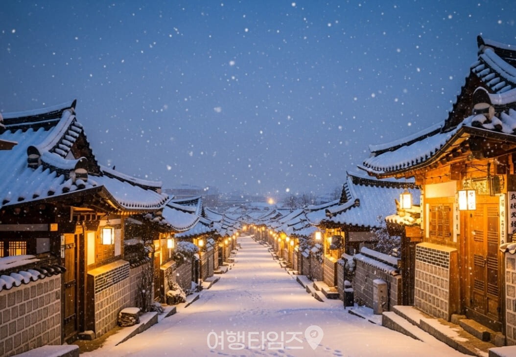첫눈이 내리는 풍경 / 사진=여행타임즈