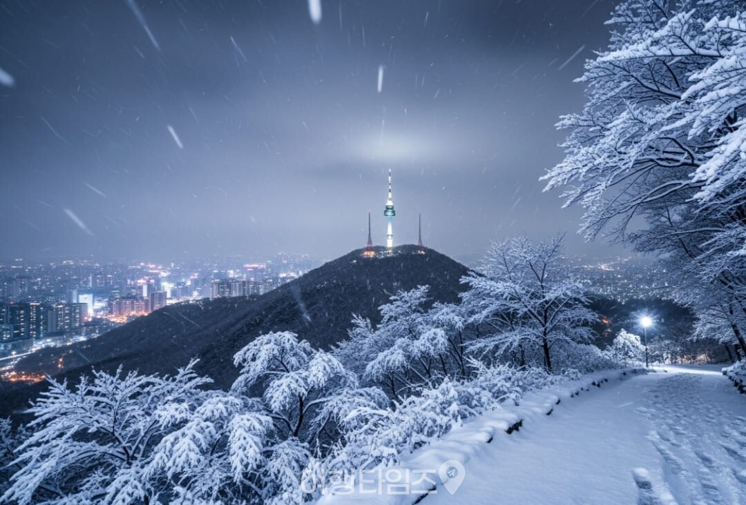 첫눈이 내리는 풍경 / 사진=여행타임즈