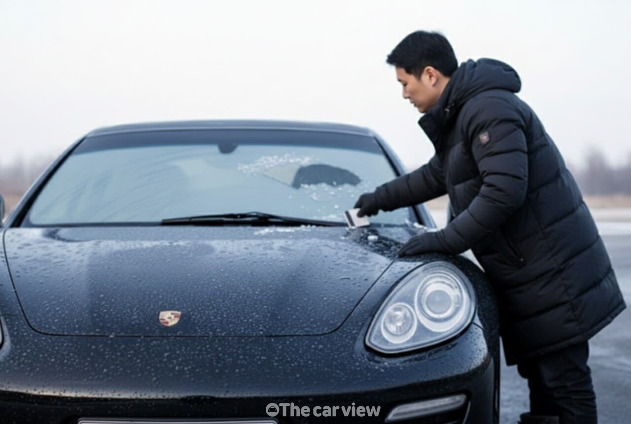 겨울철 자동차 성에 제거 방법 / 사진=더카뷰
