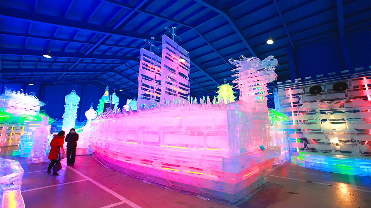 화천산천어축제 얼음작품