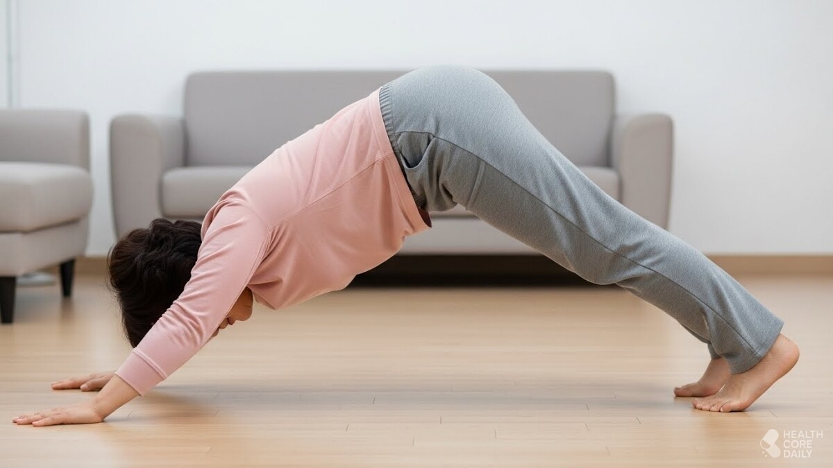 다운도그 자세. / 헬스코어데일리