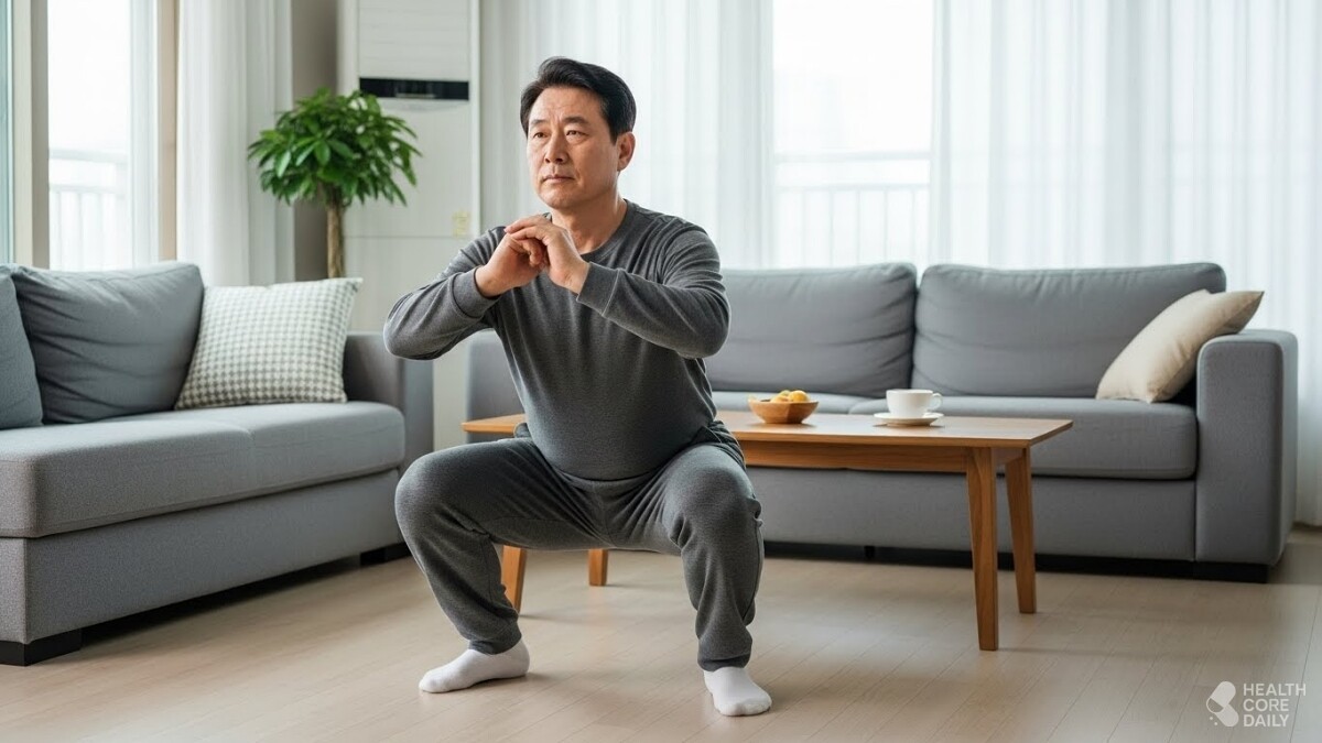 와이드 스쿼트. / 헬스코어데일리